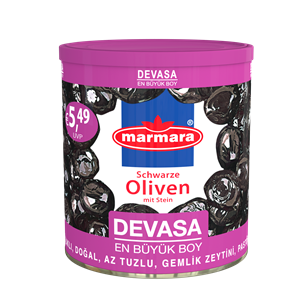 Devasa Whole Black Olives