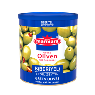 Grüne Oliven (Mit Scharfer Peperoni)